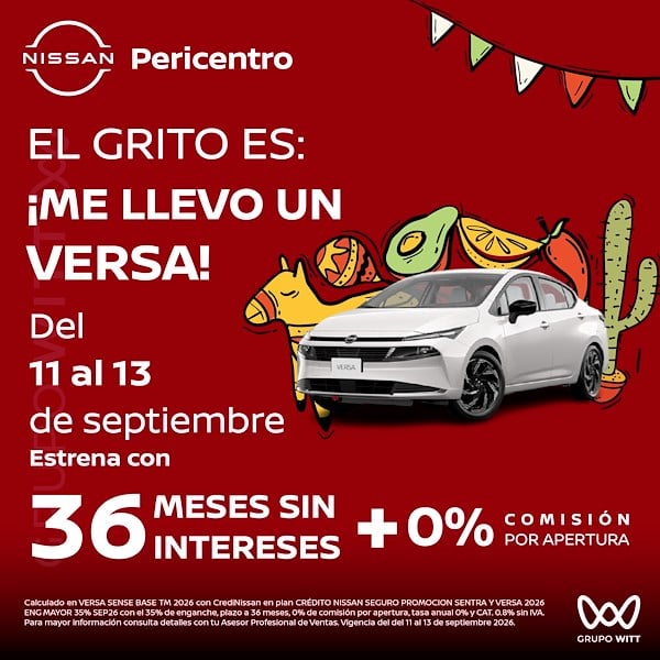 VERSA Del 11 al 13 de septiembre
